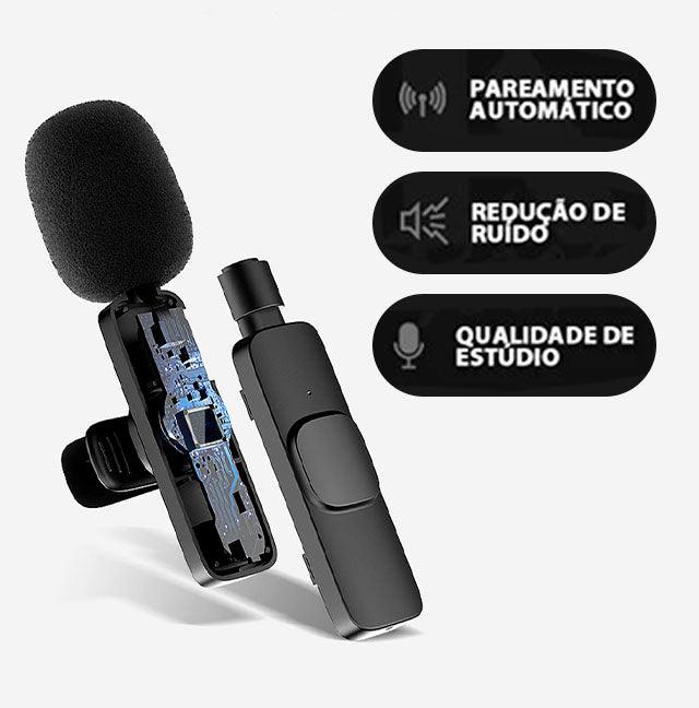 SonusPro - Microfone de lapela sem fio | LEVE 2 PAGUE 1 - Lhazza